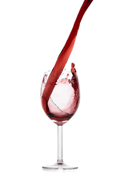 Pouring red wine — Stock Photo, Image