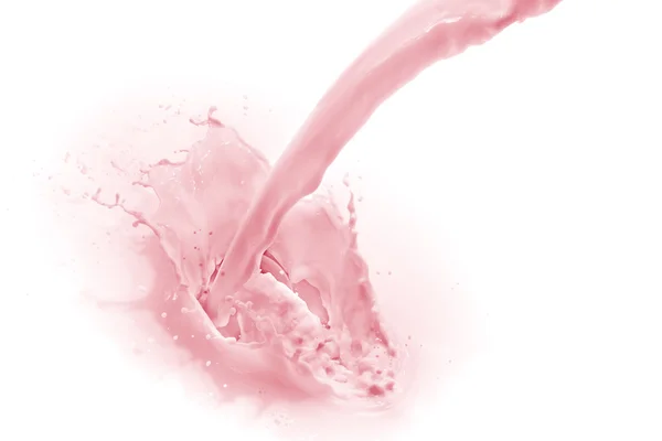 Strawberry milk splash — Stock Photo, Image