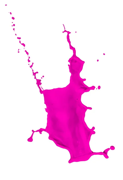 Magenta malowania splash — Zdjęcie stockowe