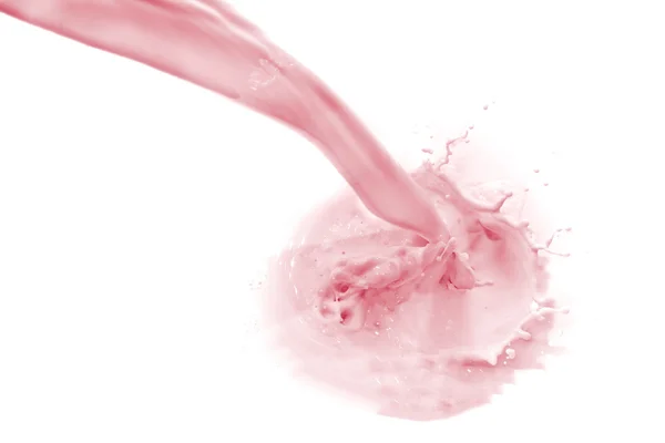 Strawberry milk splash — Stock Photo, Image