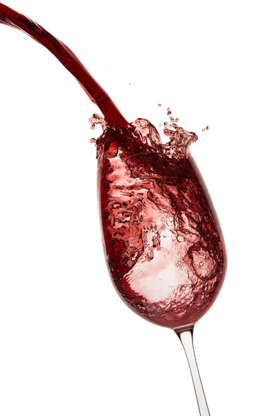 Pouring red wine — Stock Photo, Image