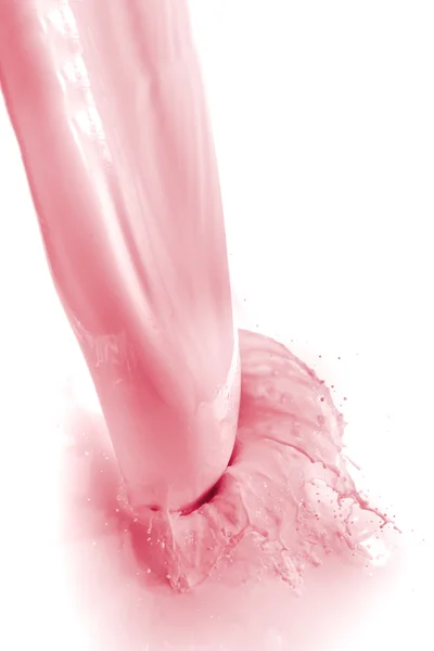 Strawberry milk splash — Stock Photo, Image