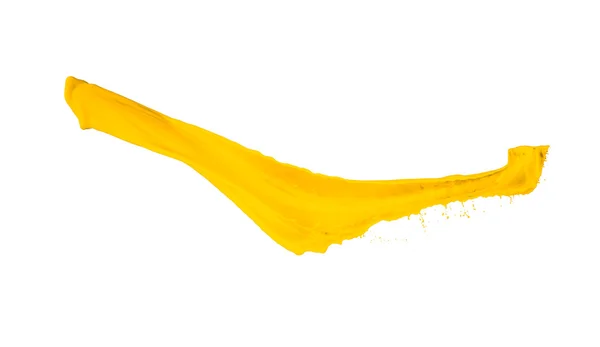 Spruzzi di vernice gialla — Foto Stock