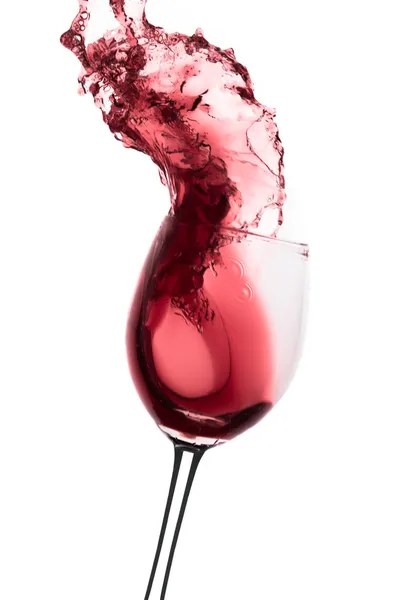 Czerwone wino splash — Zdjęcie stockowe