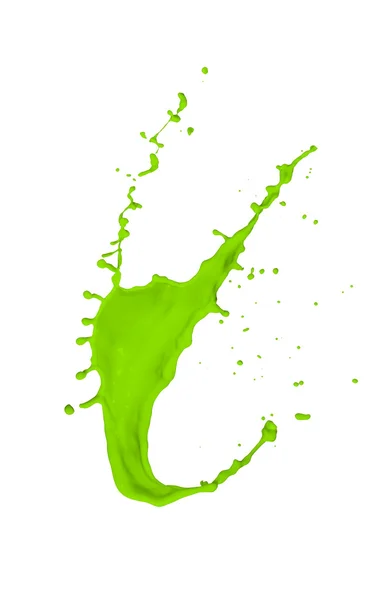 녹색 페인트 얼룩 — 스톡 사진