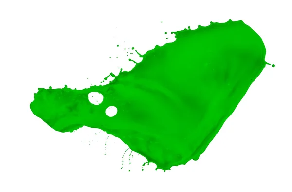 Зелена Фарба сплеск — стокове фото