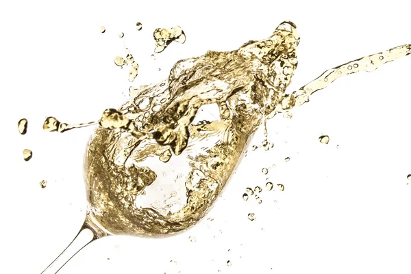 White wine splash — Stock Photo, Image