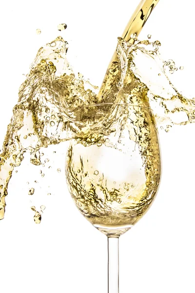 White wine splash — Stock Photo, Image