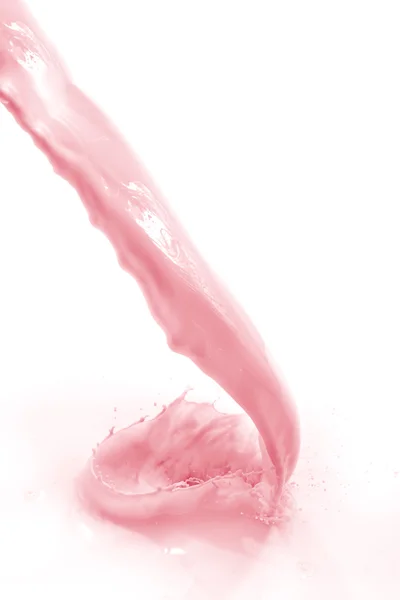 Strawberry milk splash — Stock Photo, Image