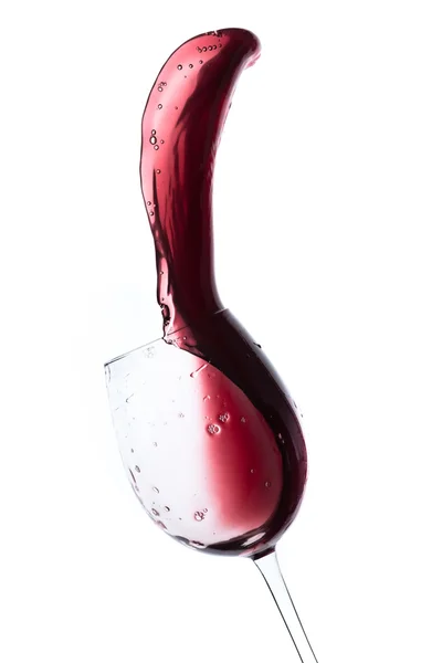 赤ワインのスプラッシュ — ストック写真