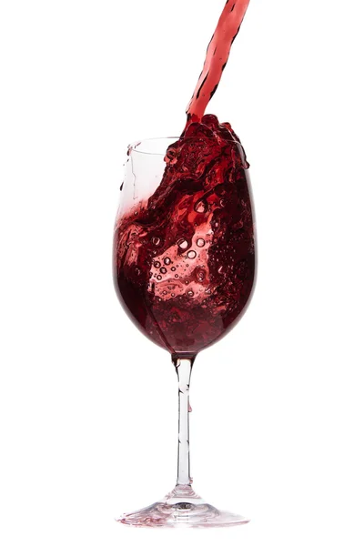 Pouring red wine — Stock Photo, Image