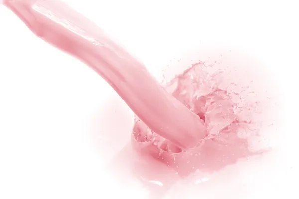 Strawberry milk splash — Stock Photo, Image