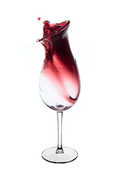 Spruzzi di vino rosso — Foto Stock