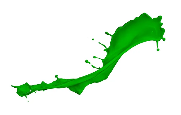 녹색 페인트 얼룩 — 스톡 사진