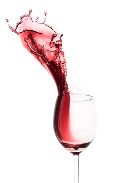 Czerwone wino splash — Zdjęcie stockowe