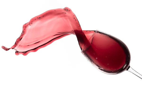 Червоне вино сплеск — стокове фото