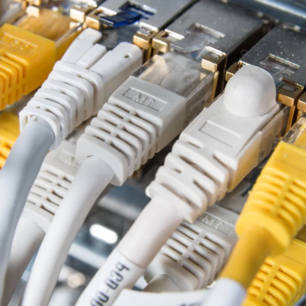 Network hub and patch cables Stock Photo by ©kubais 28803761