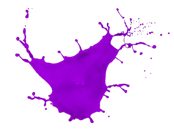Salpicadura de pintura púrpura — Foto de Stock