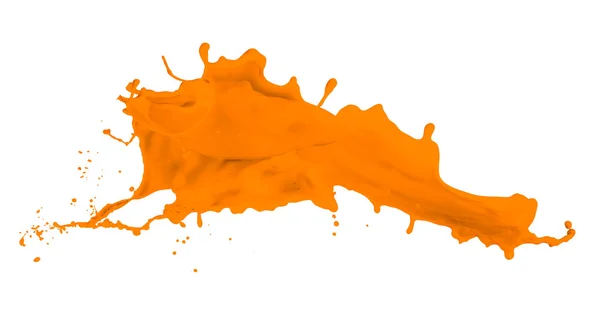 Pintura naranja salpicadura — Foto de Stock