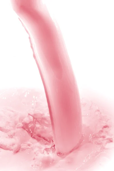 Strawberry milk splash — Stock Photo, Image