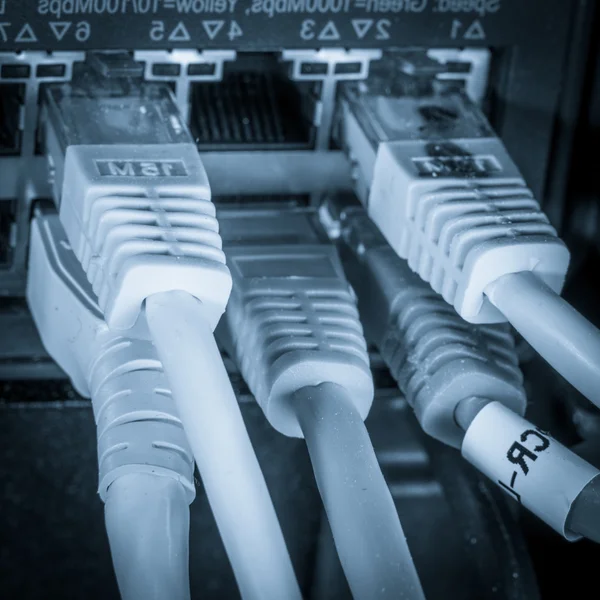 Network hub and patch cables Stock Photo by ©kubais 28803761