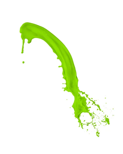 Grüner Farbspritzer — Stockfoto