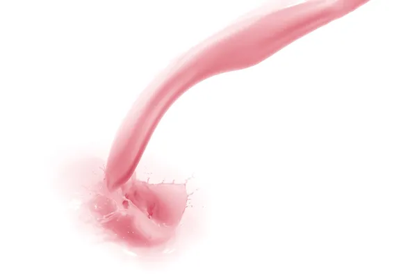 Strawberry milk splash — Stock Photo, Image