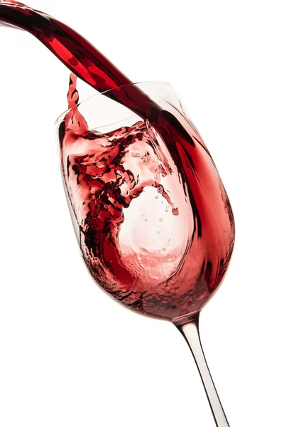 Pouring red wine — Stock Photo, Image