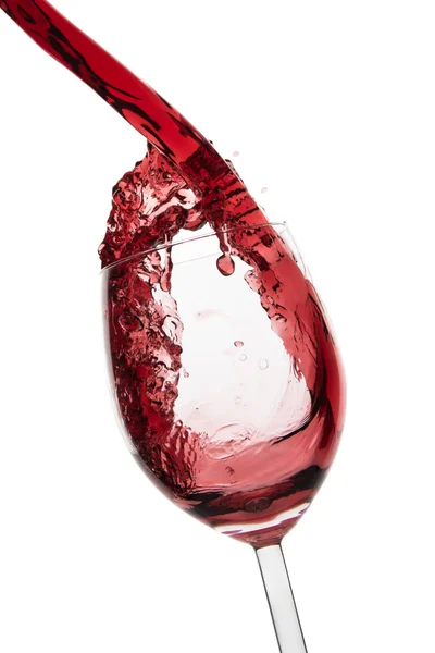 Pouring red wine — Stock Photo, Image