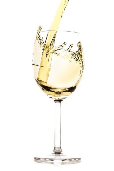 Salpicadura de vino blanco — Foto de Stock