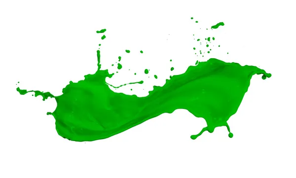 Salpicadura de pintura verde — Foto de Stock