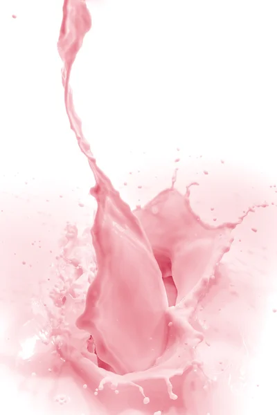 Éclaboussure de lait de fraise — Photo