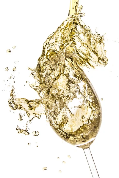 White wine splash — Stock Photo, Image