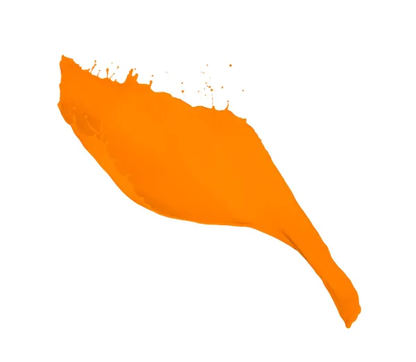 Spruzzi di vernice arancione — Foto Stock