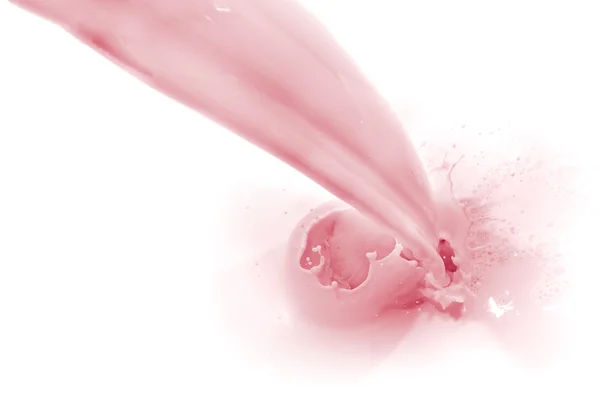 딸기 우유 스플래시 — 스톡 사진