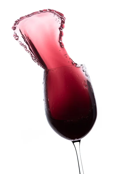 Spruzzi di vino rosso — Foto Stock