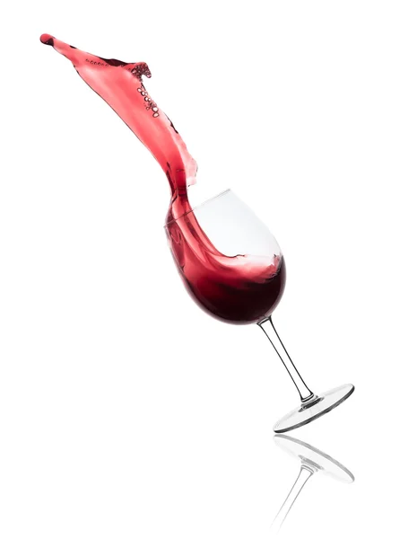 Rotweinspritzer — Stockfoto