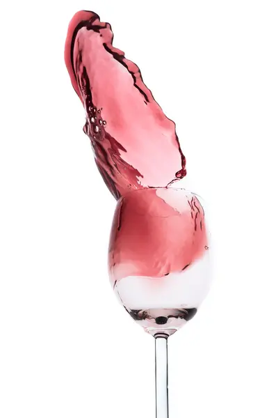 Kırmızı şarap splash — Stok fotoğraf