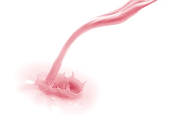 Strawberry milk splash — Stock Photo, Image