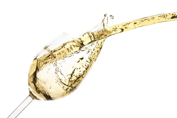 White wine splash — Stock Photo, Image