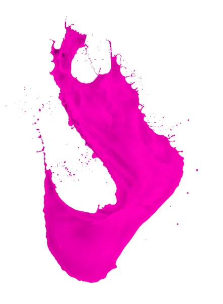 Magenta verf splash — Stockfoto