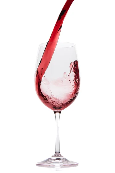 Pouring red wine — Stock Photo, Image