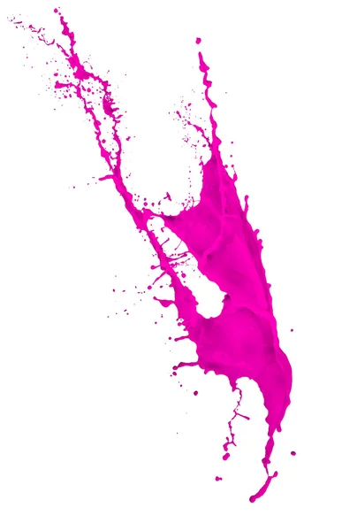 Всплеск пурпурной краски — стоковое фото