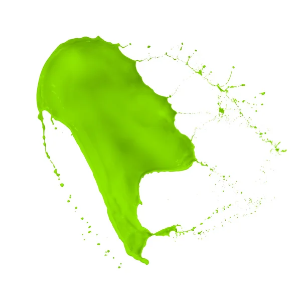 Зелена Фарба сплеск — стокове фото