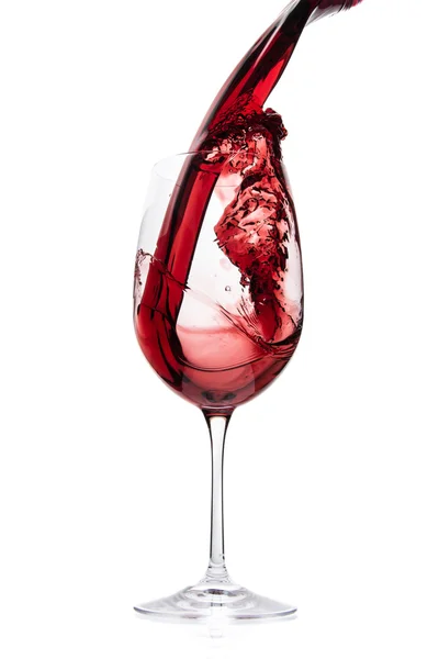 Pouring red wine — Stock Photo, Image