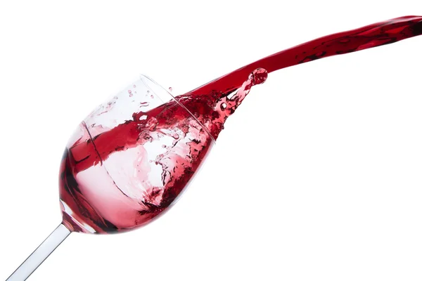 Pouring red wine — Stock Photo, Image