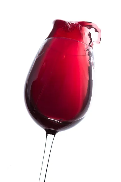 Salpicadura de vino tinto — Foto de Stock