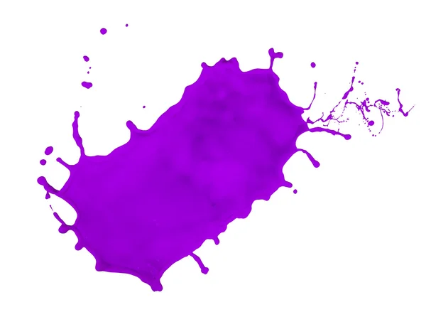 Farba fioletowy splash — Zdjęcie stockowe