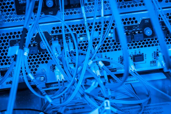 Serwer sieci światłowodowych — Zdjęcie stockowe