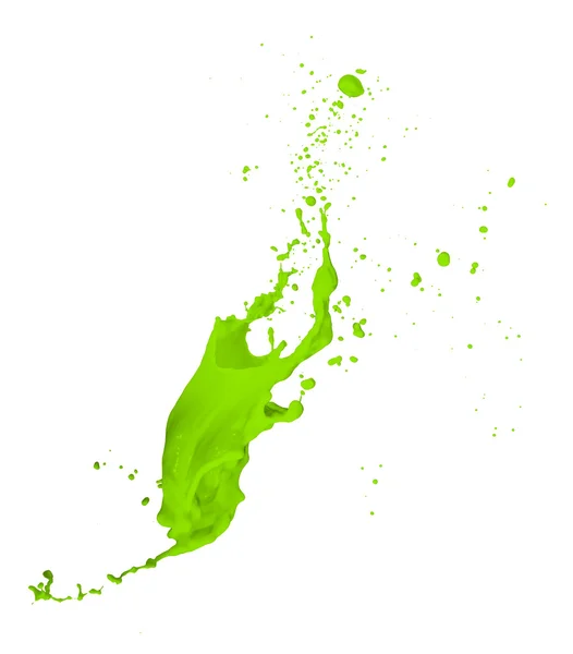 Vernice verde spruzzata — Foto Stock